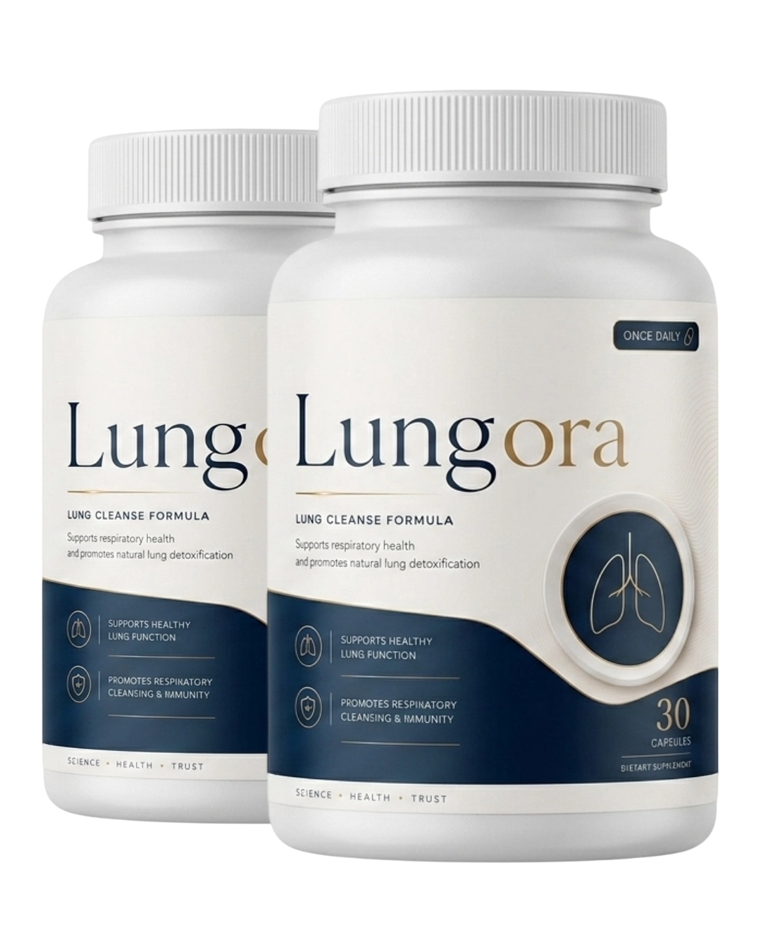 Lungora supplement bottle