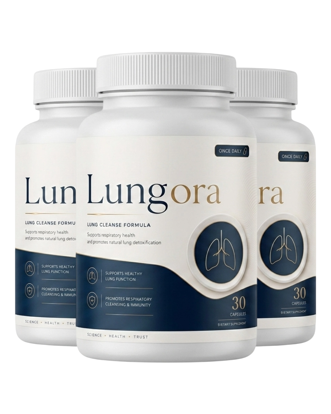 Lungora supplement bottle