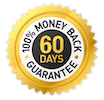 60-day money-back guarantee seal